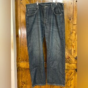 Levis Jeans Mens 34x30 Blue Denim 569 Loose Straight Cotton Baggy Skate 34 Y2K